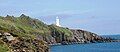 Seen from the South West Coast Path to the west of the lighthouse