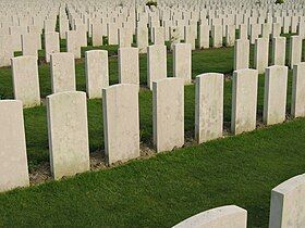 Graves at Tyne Cot Cemetery