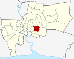 District location in Bangkok