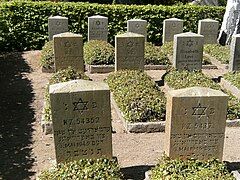 Jewish cemetery in Neustadt in Holstein for 100 Jewish victims of Cap Arcona