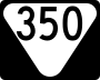 State Route 350 marker