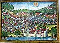 Depiction of the 1386 Battle of Sempach in the Luzerner Schilling