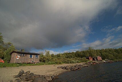 Sauna complex at Tärnasjöstugorna