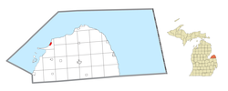 Location within Huron County