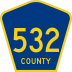 County Route 532 marker