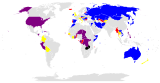 Countries where elections for the head of state or national legislature, or referendums, are being held in 2016.