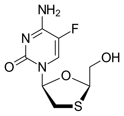 File:Emtricitabine structure.svg