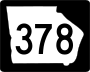 State Route 378 marker