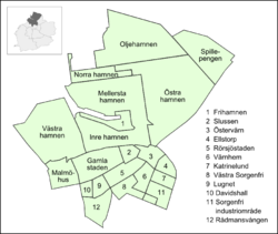 Centrum's neighbourhoods