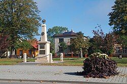 Part of the village square