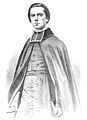 Oratorians wear roughly the same vestments as parish priests. The distinctive Oratorian clerical collar consists of white cloth that folds over the collar all around the neck.