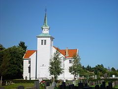 Front view of the church