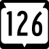 State Trunk Highway 126 marker