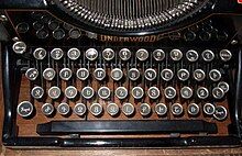 An Underwood typewriter with Armenian letters.