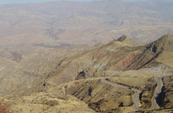 Landscape in Alamut region