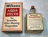 Original Aqua Velva bottle from the 1930s