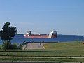 Ore freighter Arthur M. Anderson departing the Escanaba harbor