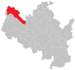 Location of Brno-Kníničky in Brno