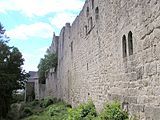 The south side of the site. View looking west