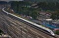 A double-headed CR400AF on G79 service leaving Beijing West in Oct. 2017