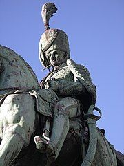 Detail of the equestrian statue