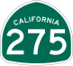 State Route 275 marker