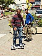 Self-balancing hoverboard