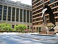 Image 26Daley Plaza and the Chicago Picasso, with City Hall-County Building visible in background. At right, the Daley Center contains the state law courts. (from Chicago)