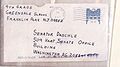 Image 14A letter sent to Senate Majority Leader Tom Daschle containing anthrax powder caused the deaths of two postal workers. (from History of New Jersey)