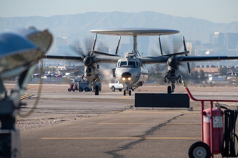 File:E-2D on flightline.jpg