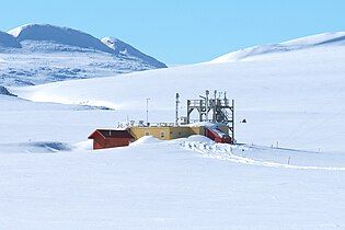 View of the Dr. Neil Trivett Global Atmosphere Watch Observatory, Alert, Nunavut, Canada