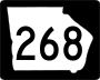 State Route 268 marker