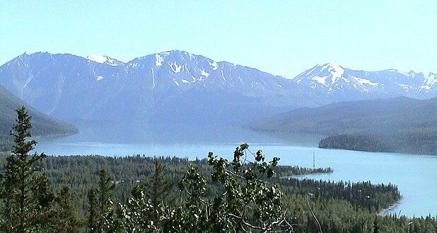 The Kenai Mountains and River