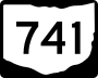 State Route 741 marker