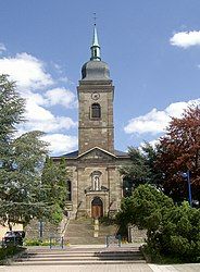 The church in Puttelange-aux-Lacs