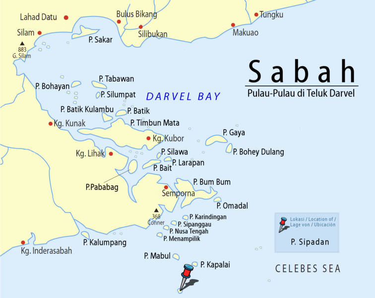 File:Sabah-Islands-DarvelBay PulauSipadan-Pushpin.png