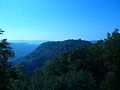 The Schlossberg (Hohenburg) (Wasgau Felsenland): view from the Wegelnburg