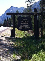 Beartooth Highway sign