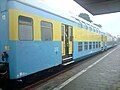 A PKP/Polregio rake of Bhp-type (pl; formerly Bipa) coaches at Czersk (September 2008)