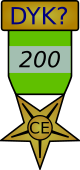 Award for 200 DYK creations and expansions