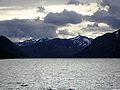 Lake Gjende, looking west towards Memurubu Jotunheimen, Jotunheim National Park