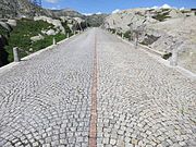 Old road: summit of the Gotthard