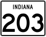 State Road 203 marker