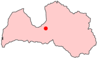 Location of Salaspils within Latvia