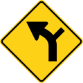 Curve intersection to the left