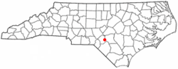 Location of Rockfish, North Carolina