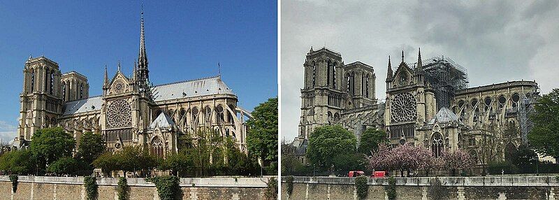 File:Notre Dame-before-the-fire-and-after-the-fire-2019.jpg