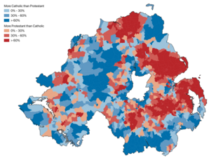 Religious Background from the 2021 census See also: Religion in Northern Ireland and List of districts in Northern Ireland by religion or religion brought up in