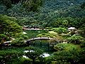 Wooden bridge in Ritsurin Garden (between 1642 and 1745)