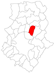 Location in Ilfov County